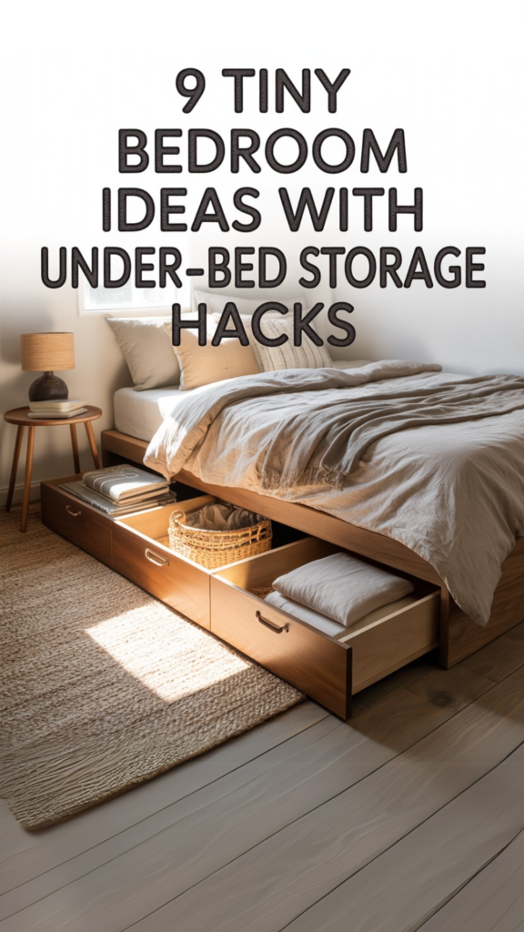 Tiny Bedroom Ideas with Under-Bed Storage Hacks