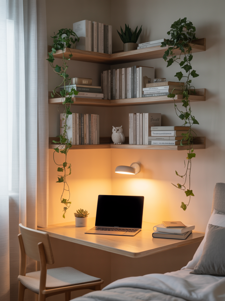 corner book shelves