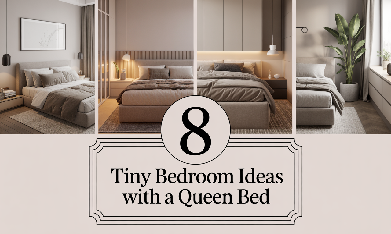 8 Tiny Bedroom Ideas with a Queen Bed: How to Maximize Space Without Compromising Comfort