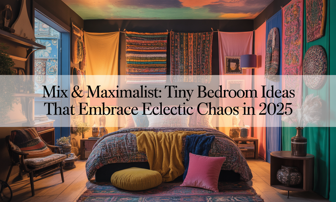 🌀 Mix & Maximalist: 40+ Bold Tiny Bedroom Ideas That Redefine 2025 Decor Rules