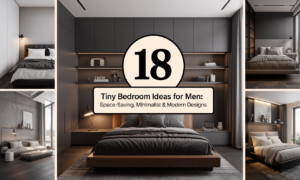 18 Tiny Bedroom Ideas for Men: Space-Saving, Minimalist & Modern Designs