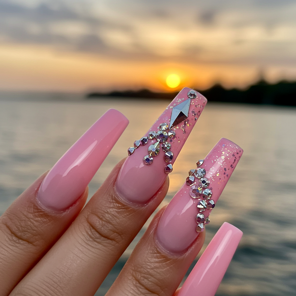 uñas rosas
