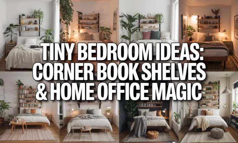 Tiny Bedroom Ideas: 5 Corner Book Shelves That Change Everything