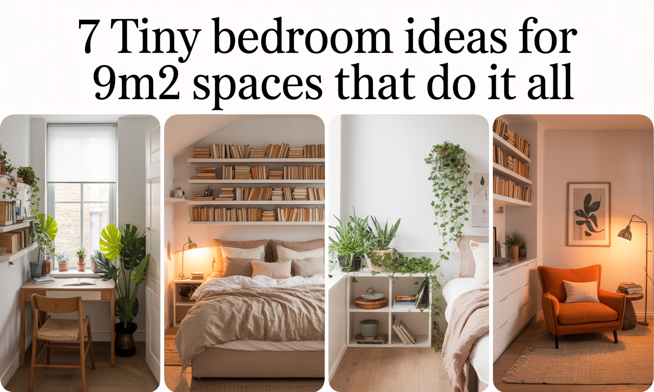7 Tiny Bedroom Ideas for 9m² Spaces That Do It All