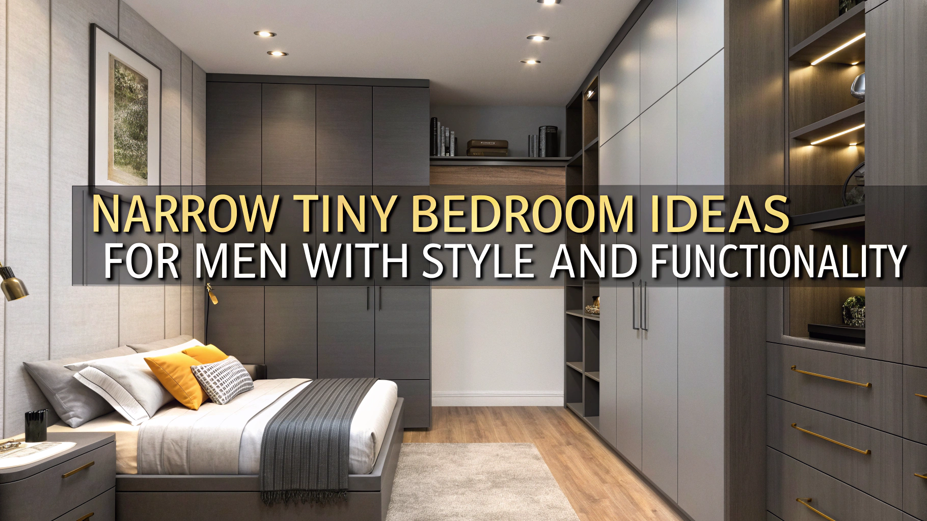 🖤 15 Narrow Tiny Bedroom Ideas for Men With Style and Functionality 2025