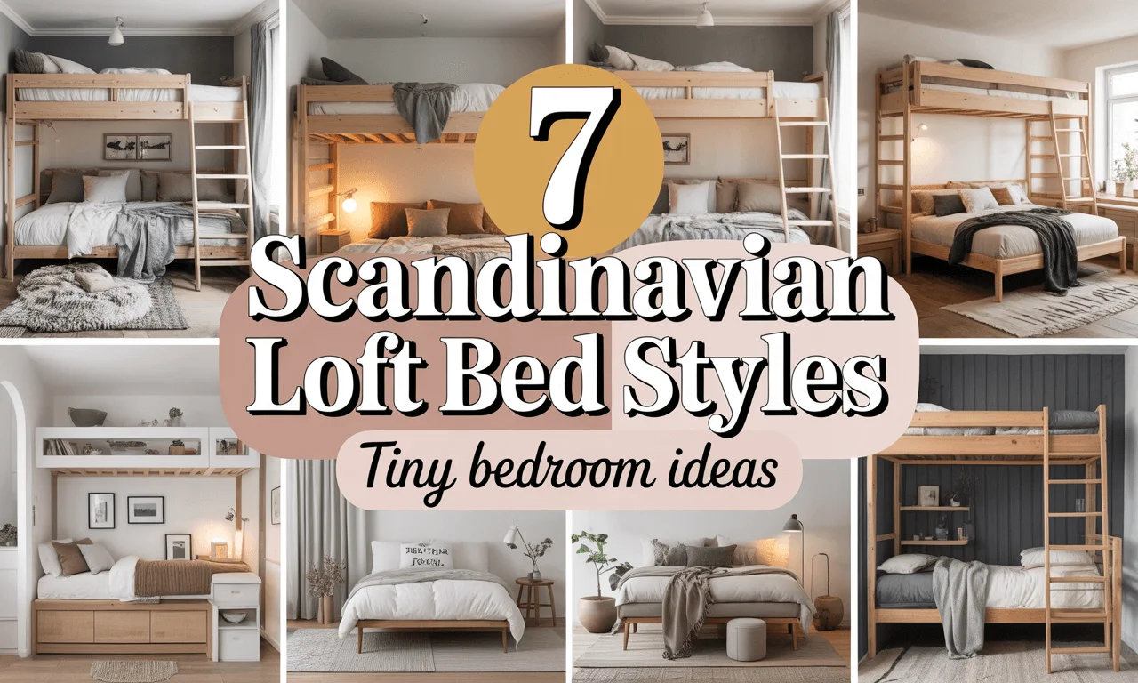 7 Scandinavian Loft Bed Styles for Tiny Bedroom Ideas That Keep It Simple & Smart
