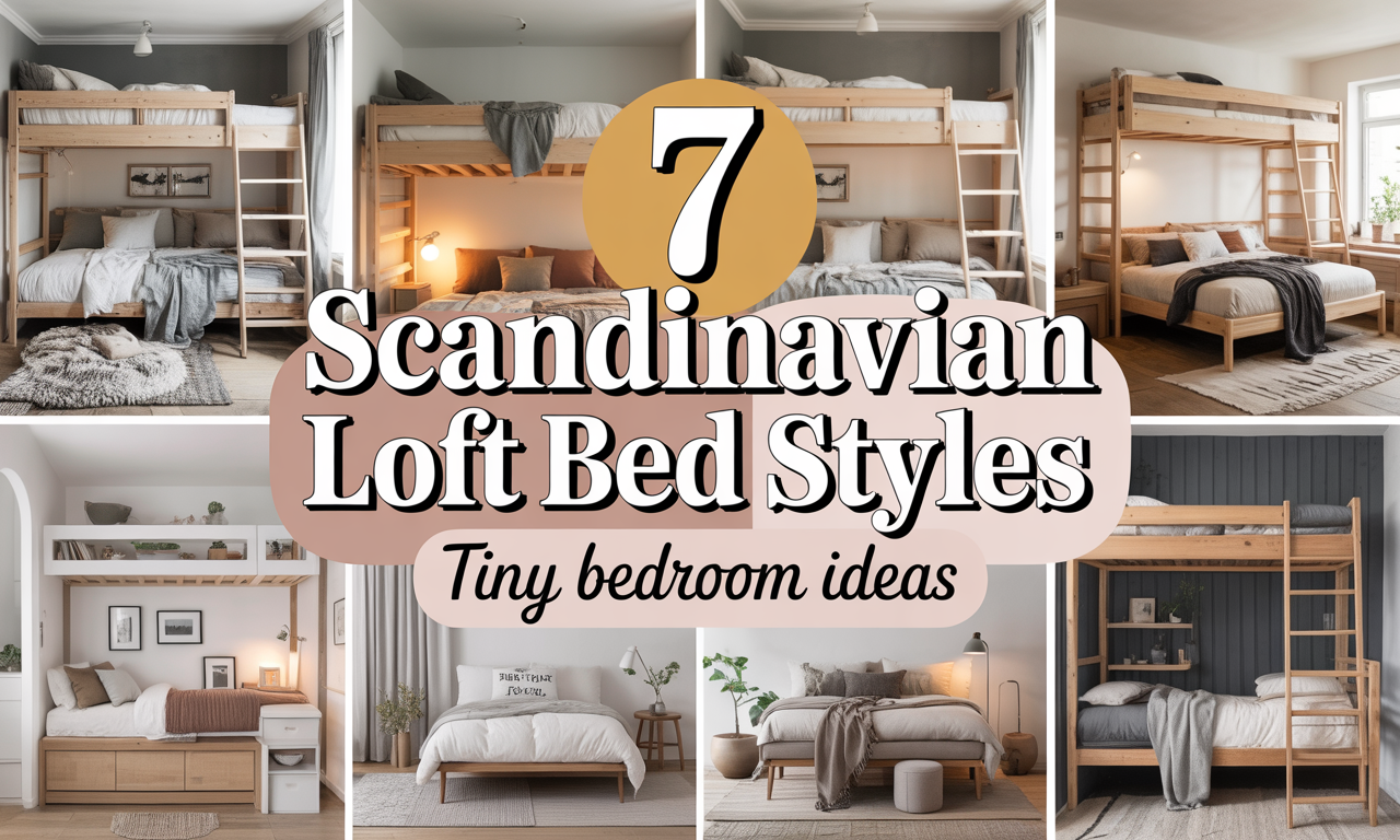 7 Scandinavian Loft Bed Styles for Tiny Bedroom Ideas That Keep It Simple & Smart