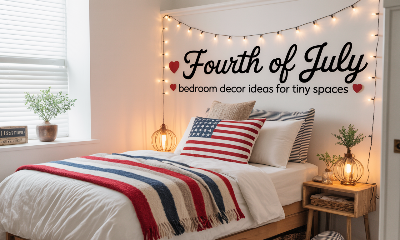 🎆 10 Fourth of July Bedroom Decor Ideas for Tiny Spaces 🇺🇸