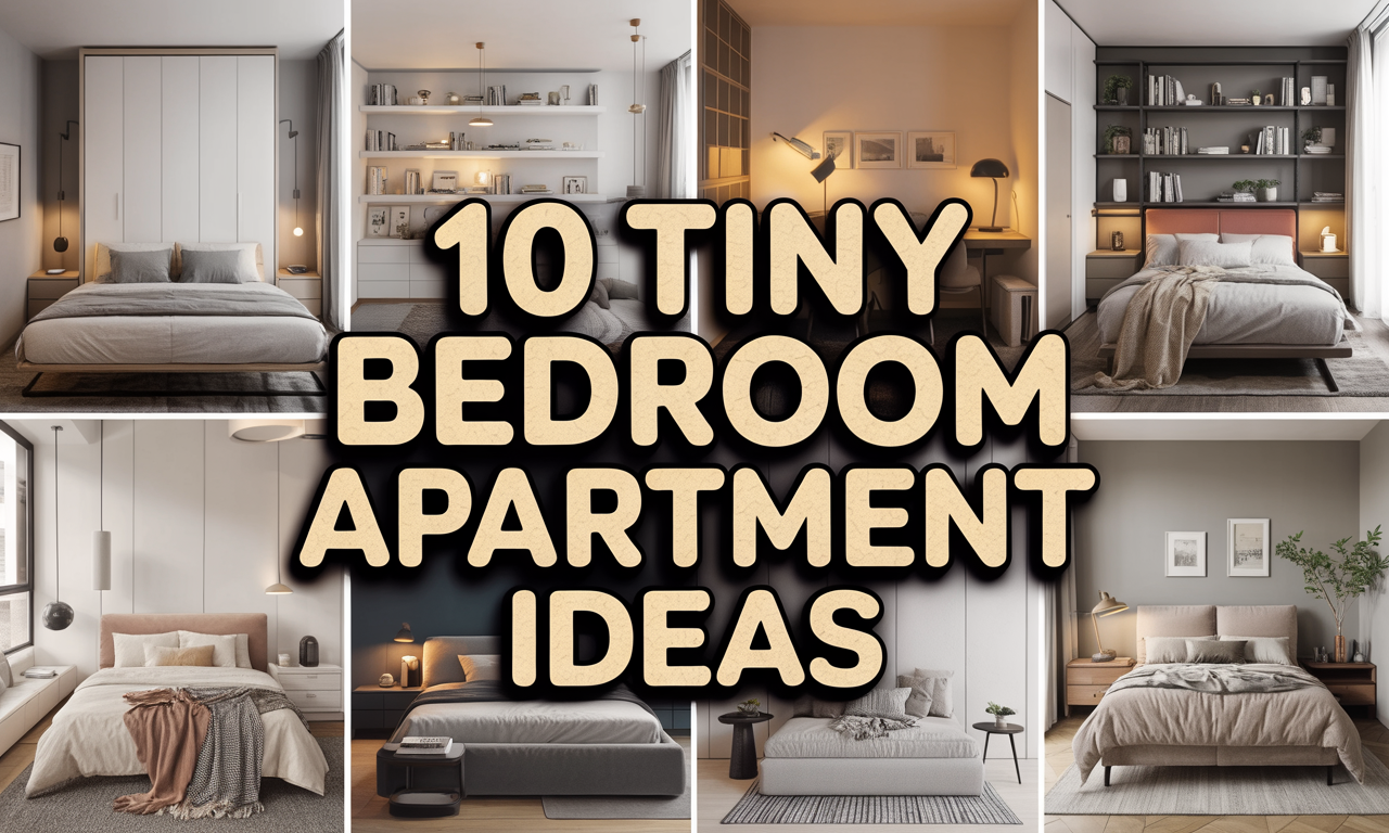 🏙️ 10 Tiny Bedroom Apartment Ideas That Maximize Space and Style