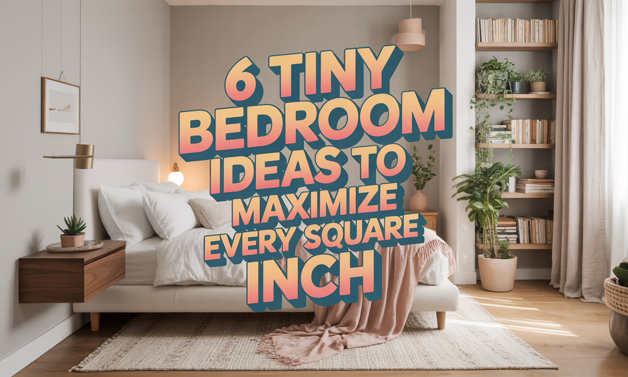 🛏️ 6 Tiny Bedroom Ideas to Maximize Every Square Inch Without Losing Style