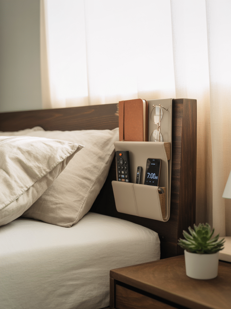 6 Tiny Bedroom Ideas When You Can’t Fit a Nightstand