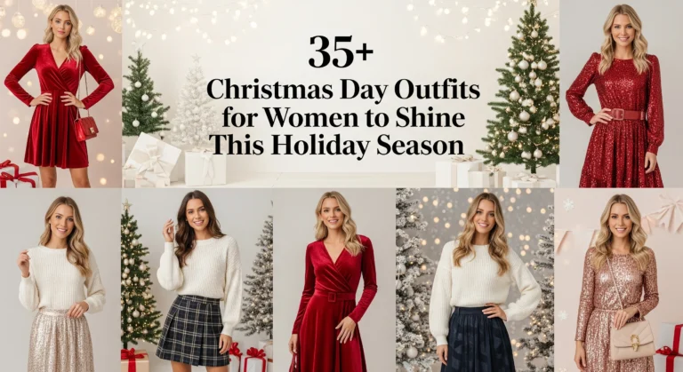 35+ Christmas Day Outfits for Women to Shine This Holiday Season