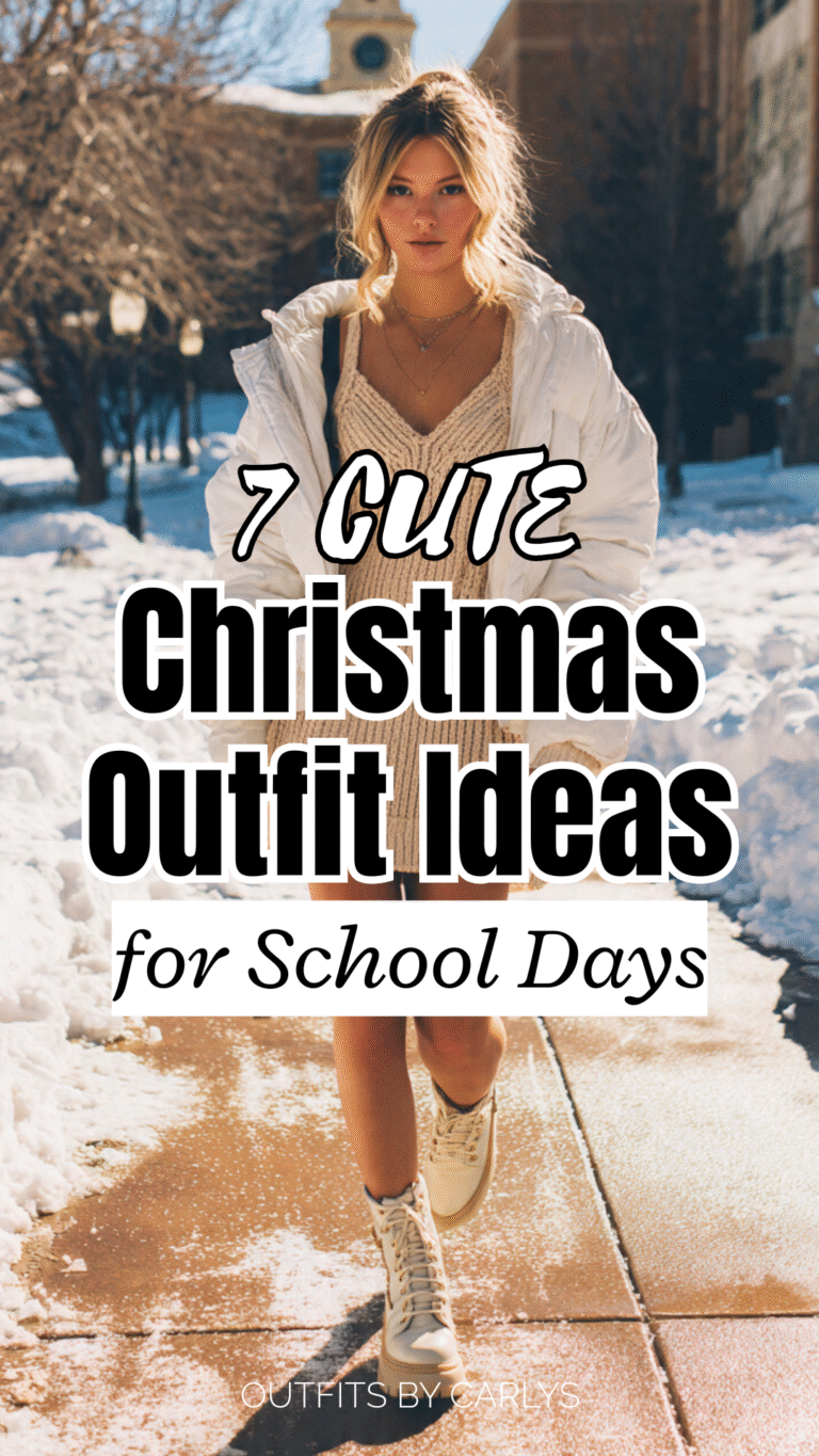 🎓 7 Cute Christmas Outfit Ideas for School Days