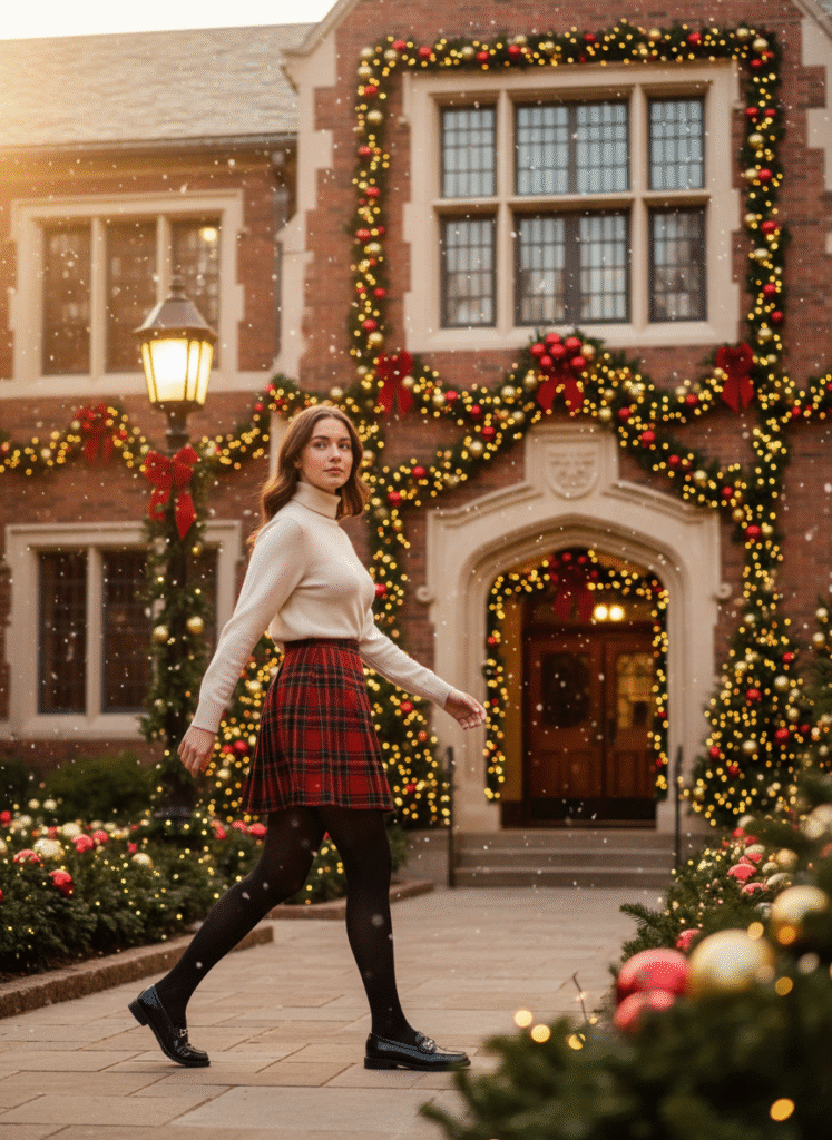 7 Cute Christmas Outfit Ideas for School Days (Christmas Outfit For School)