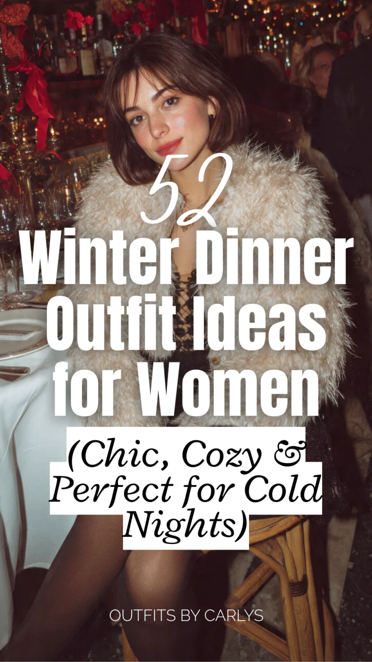 50+ Winter Dinner Outfit Ideas for Women (Chic, Cozy & Perfect for Cold Nights)