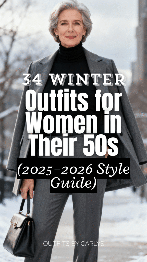 34 Winter Outfits for Women in Their 50s (2025–2026 Style Guide)