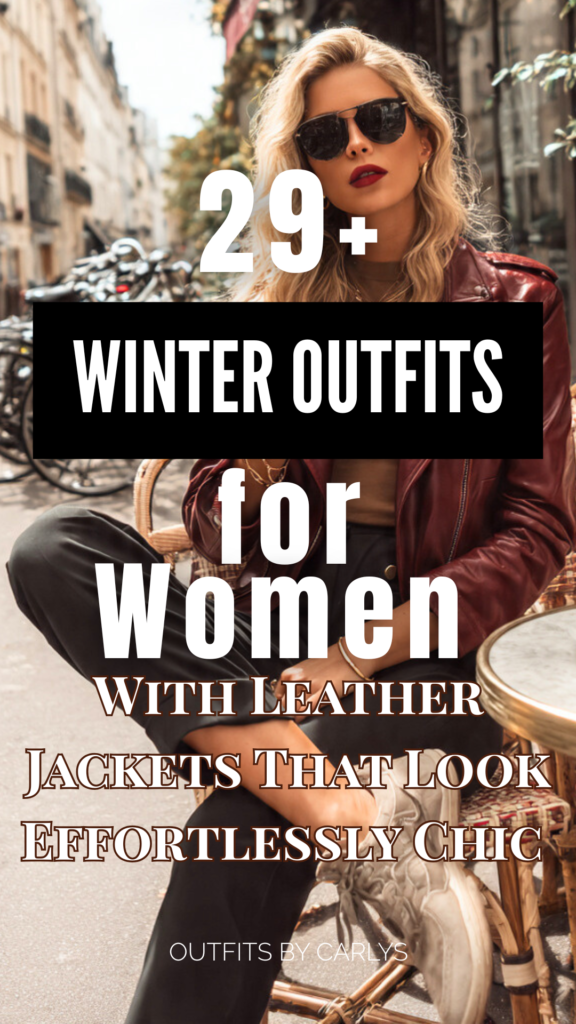 30 Winter Outfits for Women With Leather Jackets That Look Effortlessly Chic ❄️🧥