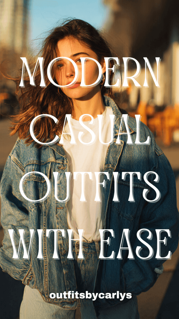 Modern casual outfits with ease