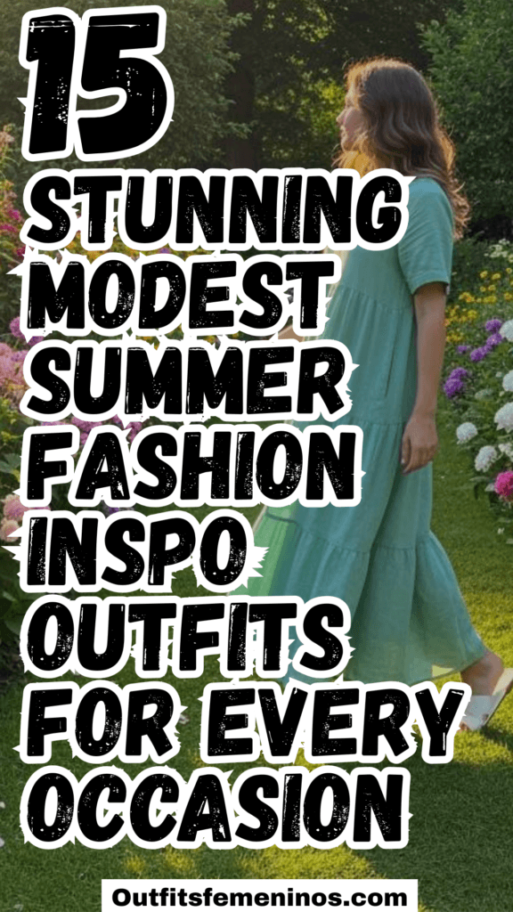 15 Stunning Modest Summer Fashion Inspo Outfits for Every Occasion