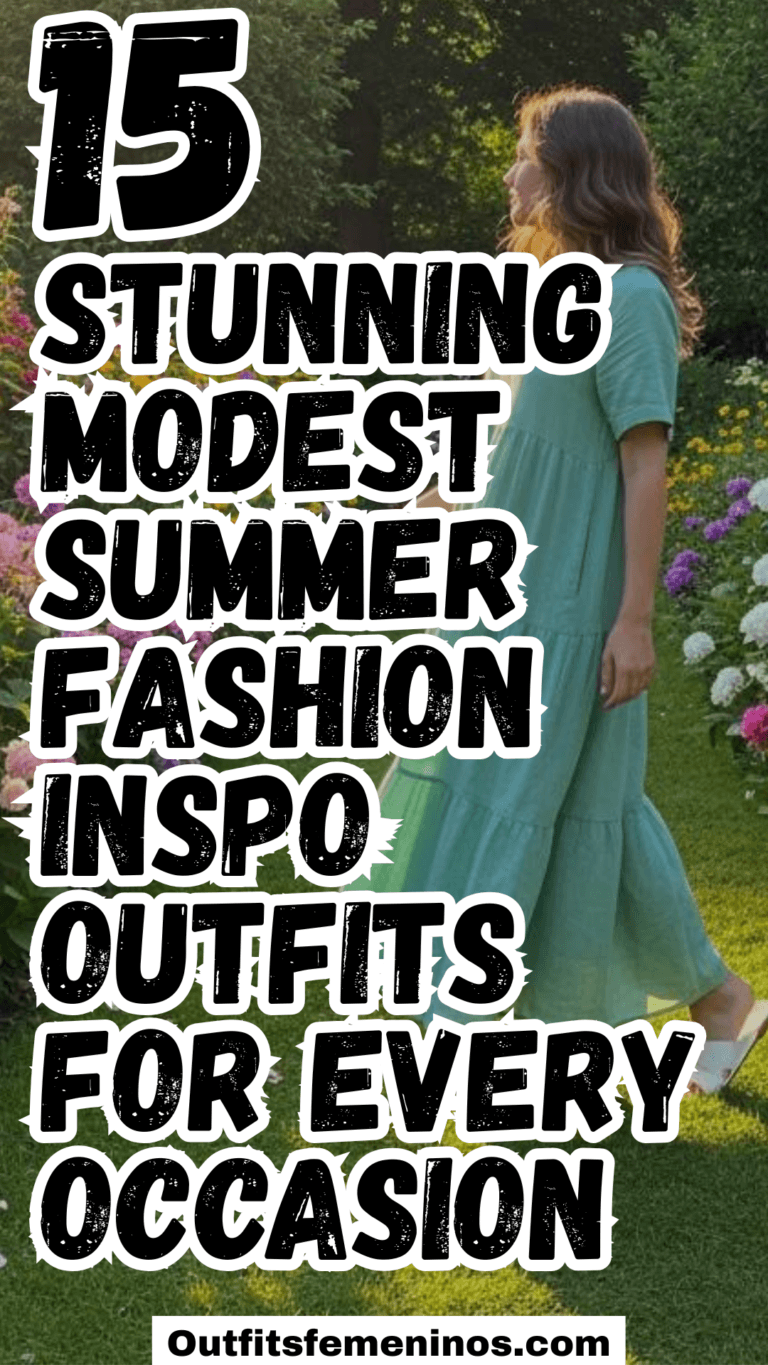 15 Stunning Modest Summer Fashion Inspo Outfits for Every Occasion