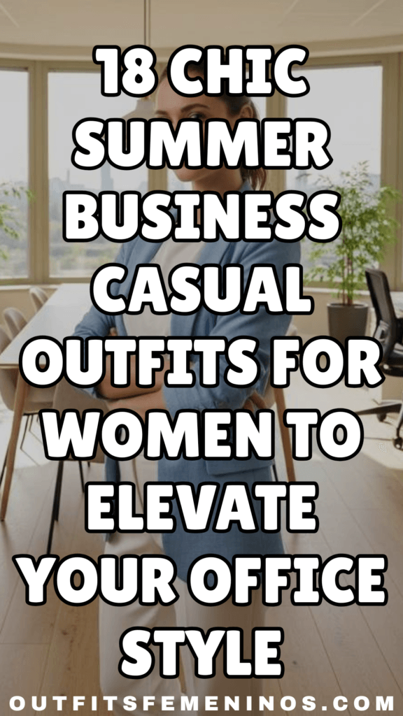 18 Chic Summer Business Casual Outfits for Women to Elevate Your Office Style
