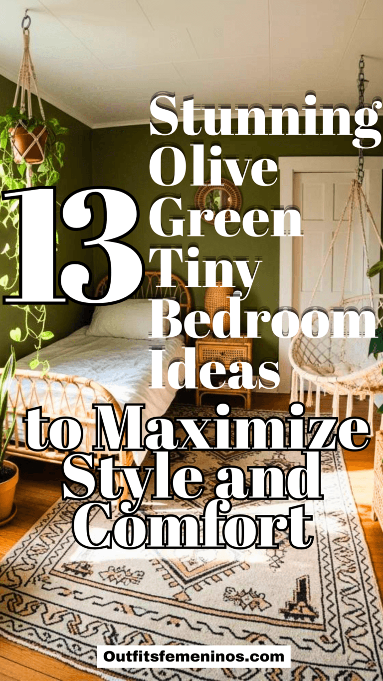 13 Stunning Olive Green Tiny Bedroom Ideas to Maximize Style and Comfort