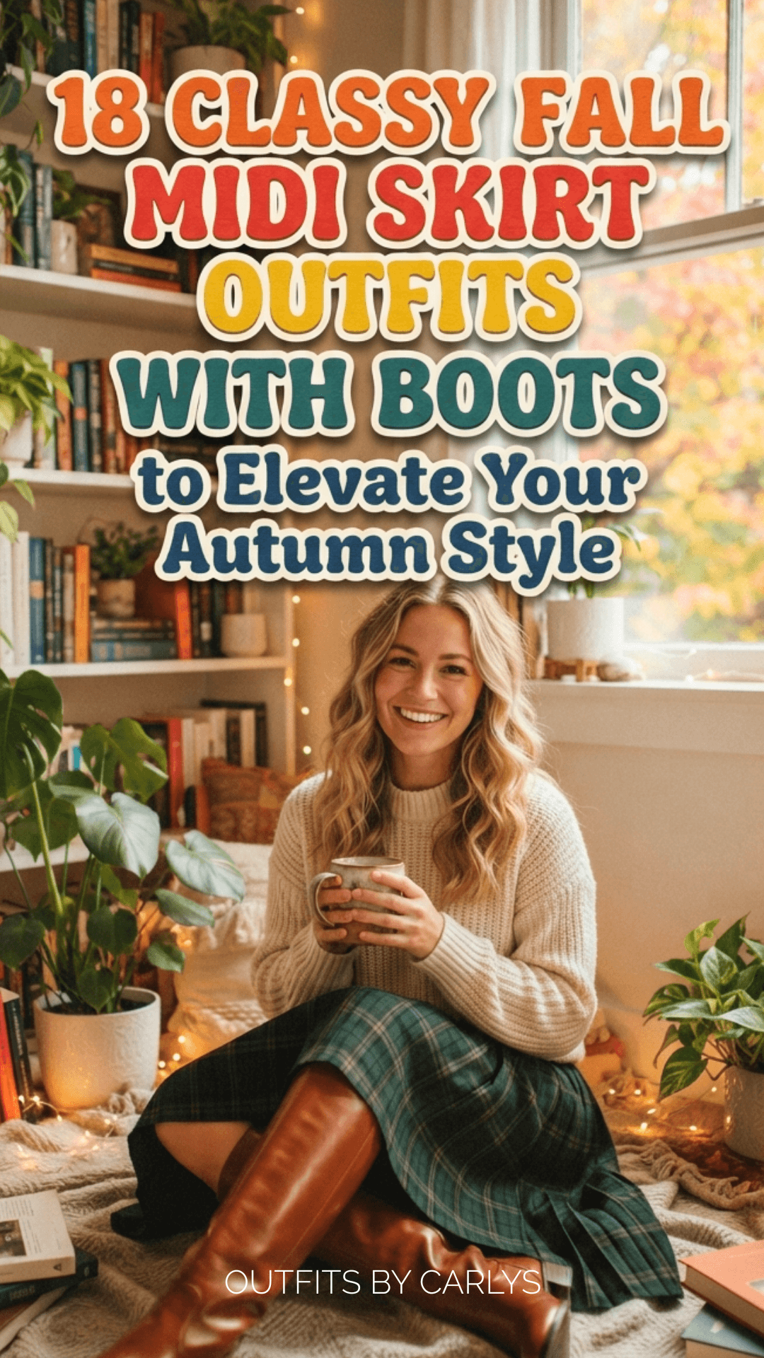 18 Classy Fall Midi Skirt Outfits with Boots to Elevate Your Autumn Style