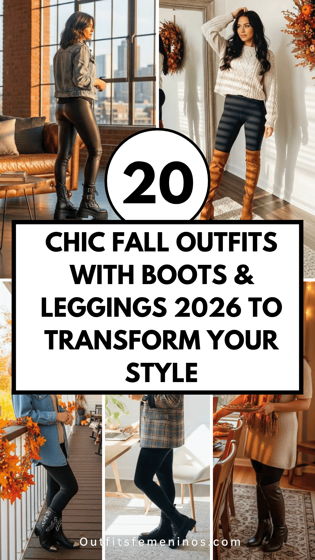 20 Chic Fall Outfits with Boots & Leggings 2026 to Transform Your Style